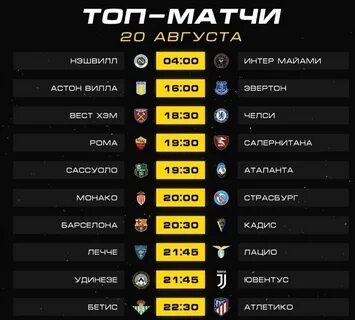 Интер майами расписание матчей