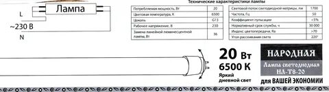 Светодиодные лампы g13 подключение