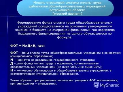 Система оплаты труда в образовательной организации