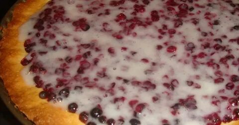 Пирог со сметаной из дрожжевого теста