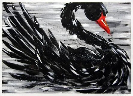 Рисуем гуашью черно белой