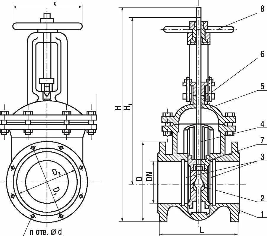 Схема запорной арматуры. Задвижка чугунная 30ч6бр Ду 50. Задвижка с выдвижным шпинделем 30ч6бр. Задвижка чугунная 30ч6бр. Задвижка чугунная 30ч6бр ду150 чертеж.