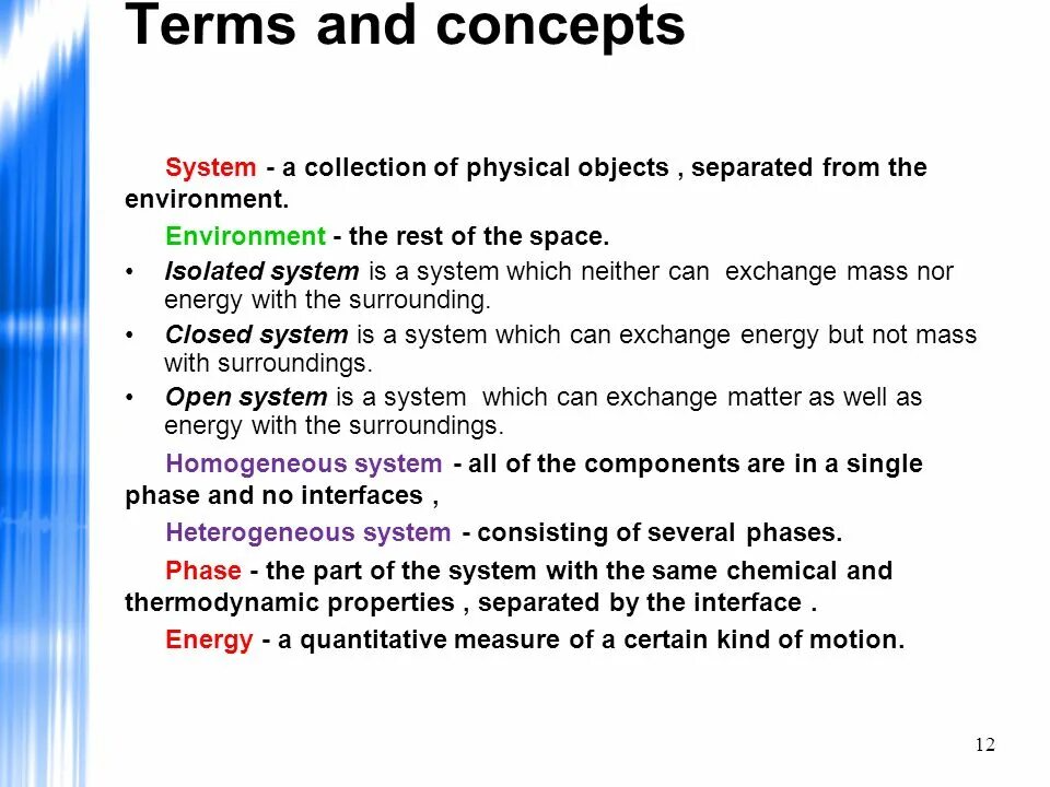 Physics terms
