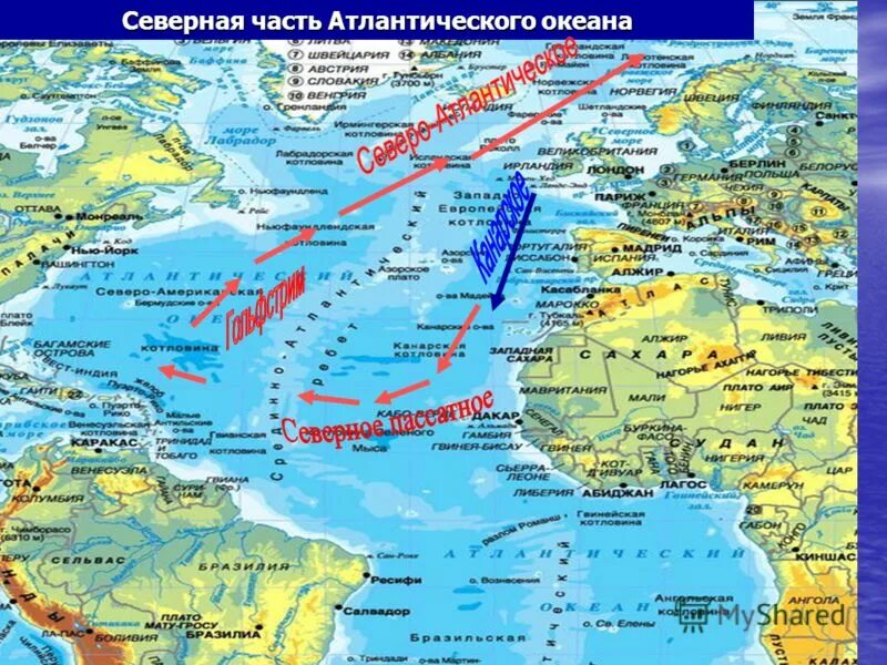 географическое положение атлантического океана кратко. острова и полуострова атлантического океана на карте. особенности географического положения атлантического океана. атлантическмокеан карта. северный атлантический океан находится.