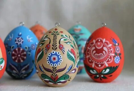 Роспись деревянных яиц для детей