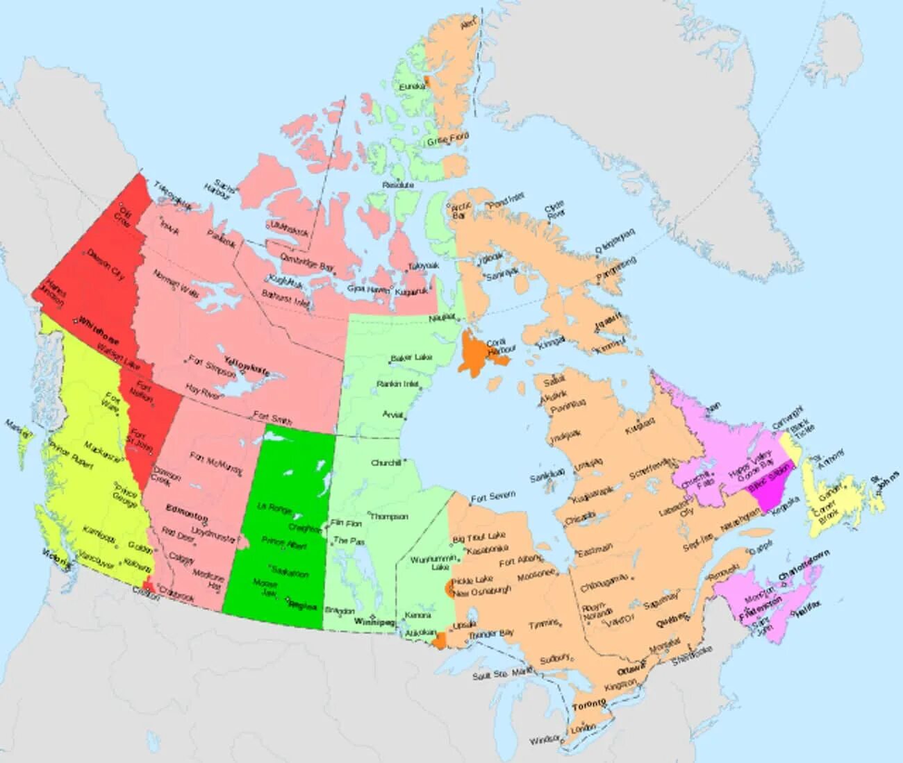 Часы канада время. Canadian time Zones. Карта часовых в Канаде. Часовые пояса Канады. Сколько часовых поясов в Канаде.