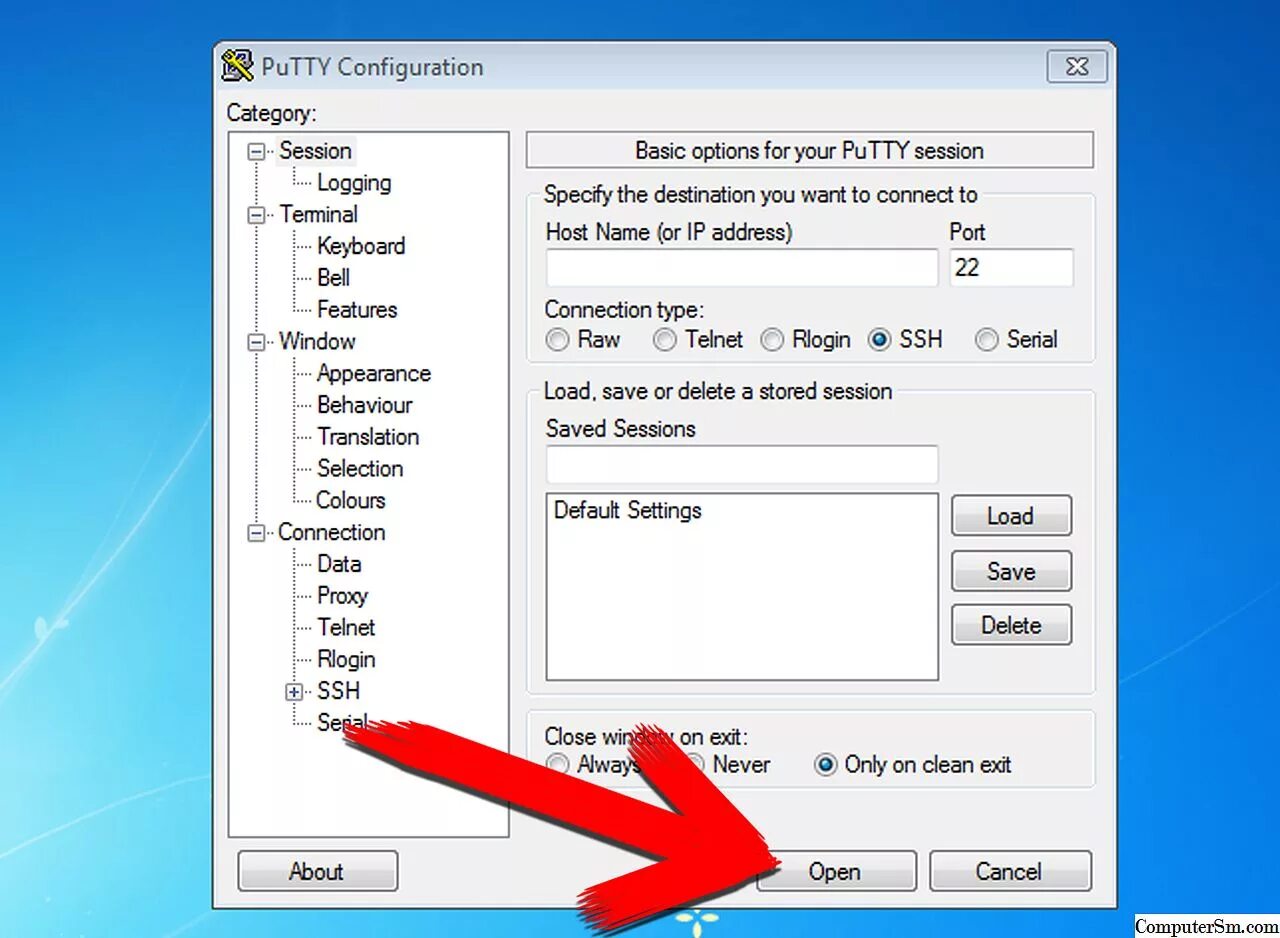 Ssh connect windows. Putty. putty ssh. putty windows. putty telnet.