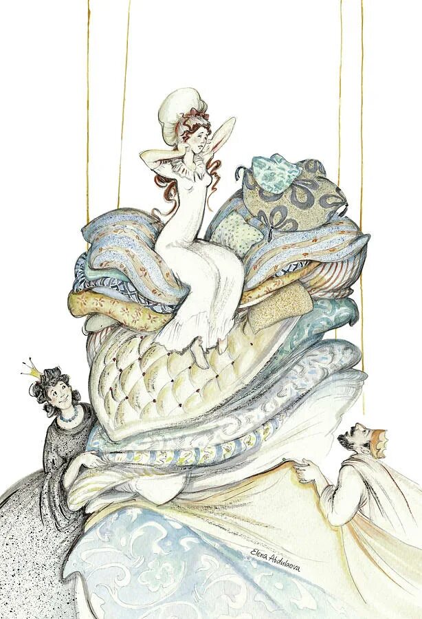 Принцессы андерсена. Сказки Андерсена принцесса на горошине. Иллюстрации к Андерсену принцесса на горошине.