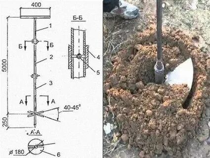 Ручной бур чертежи