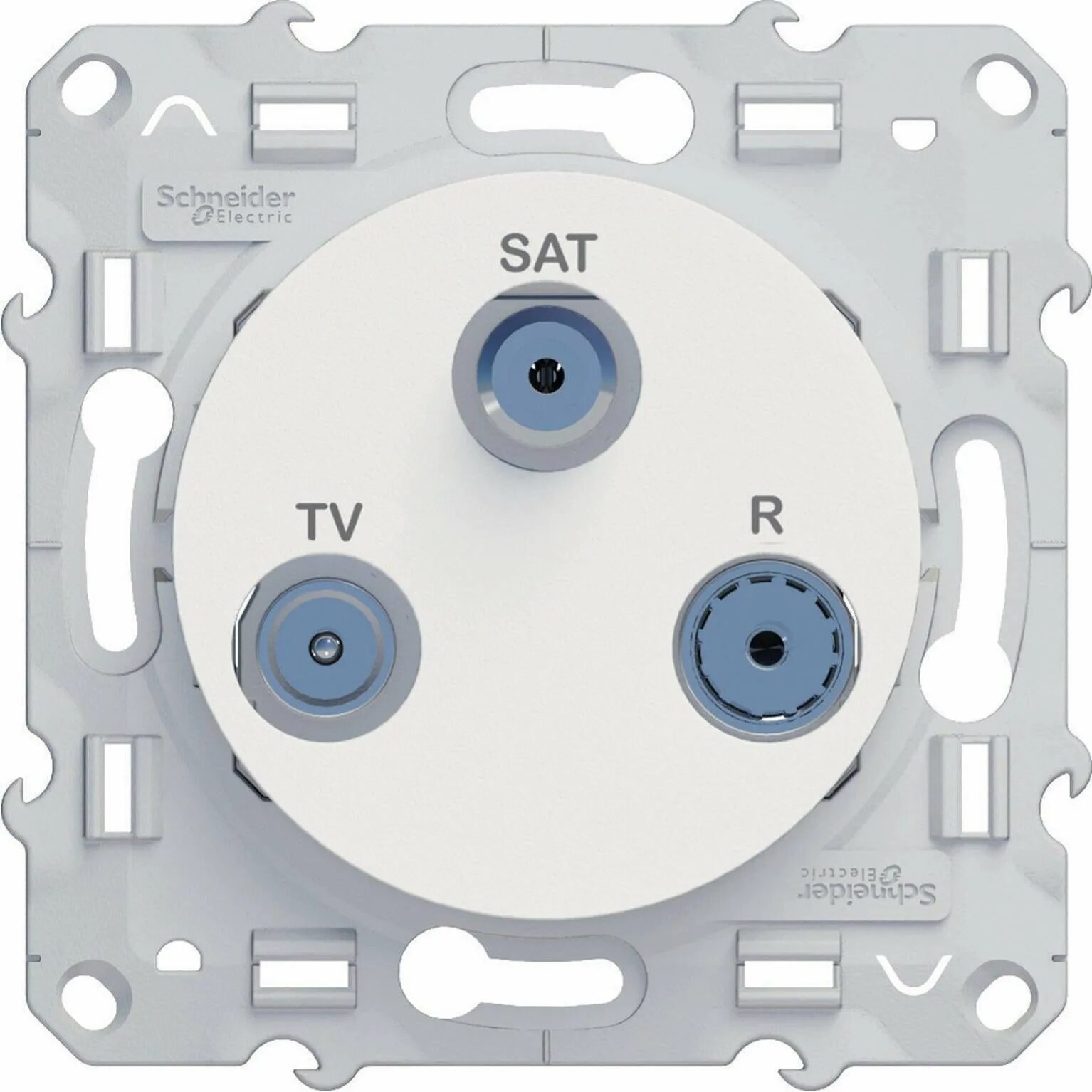 Телекоммуникационная розетка Schneider Electric Odace s52r456, белый. Розетка телевизионная Schneider Electric ATLASDESIGN проходная. Белая. Проходная розетка Schneider Electric. Odace Schneider Electric розетка белый 1 пост.