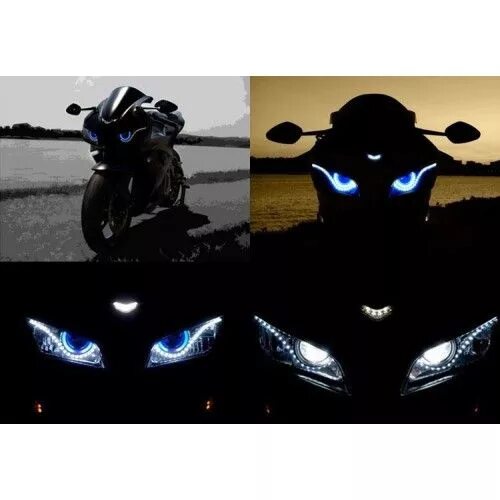 Angel Eyes Motorcycle led lighting, Led motorcycle headlight, Angel eyes