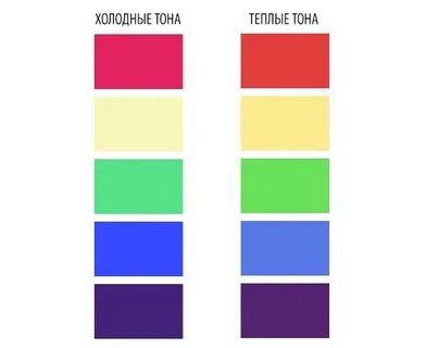 Как сделать теплые цвета