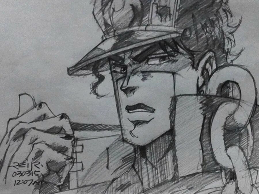 джотаро куджо рисовка. джотаро для срисовки. джо джо джотаро карандашом. легко джоджо. легко джоджо.