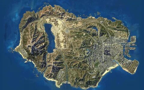 Satellite map gta 5