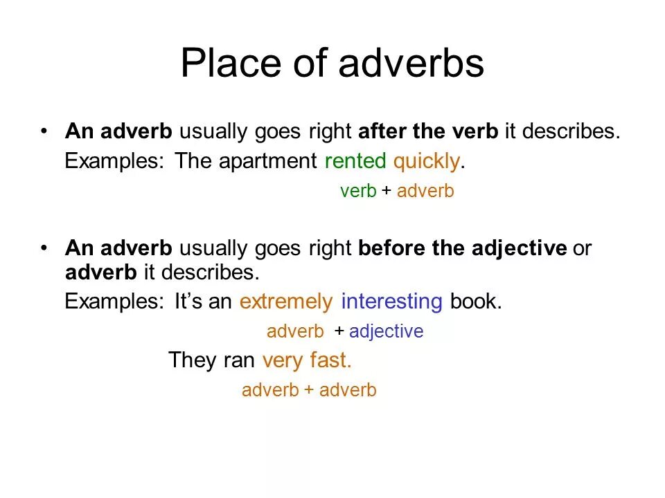 Info examples. Info examples