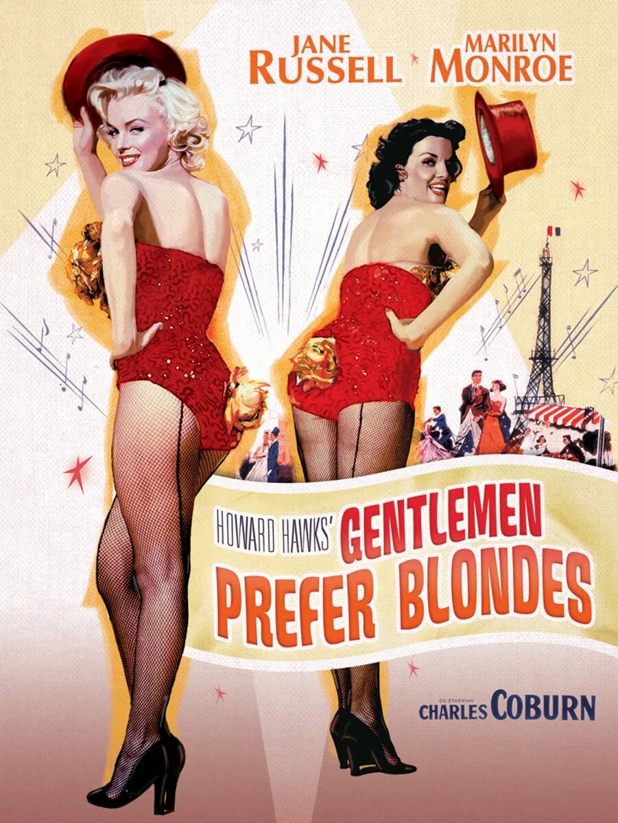 Prefer blondes. Джентльмены предпочитают блондинок (1953). Монро джентльмены предпочитают блондинок. Джейн Рассел джентльмены предпочитают блондинок.