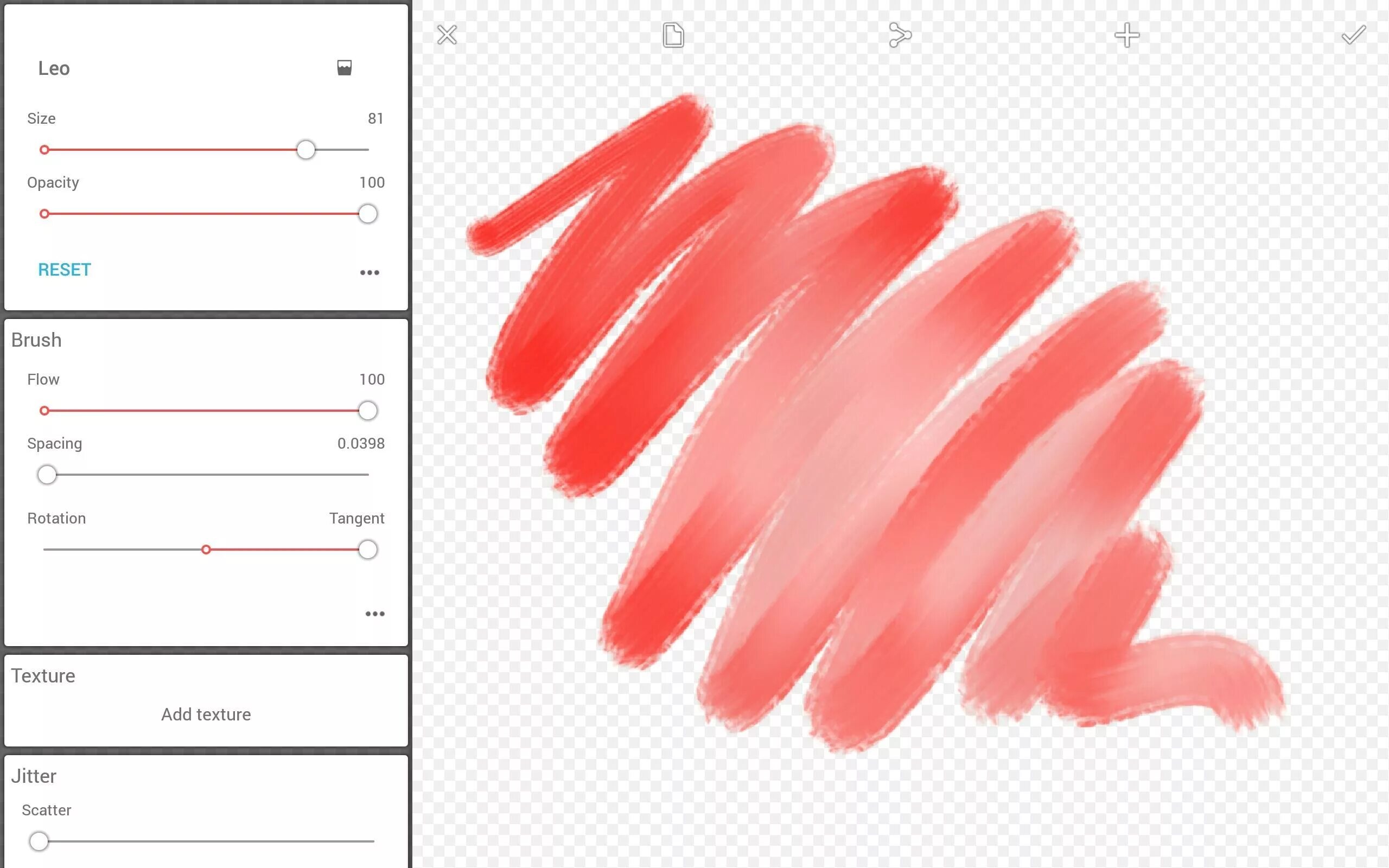 Infinite brushes