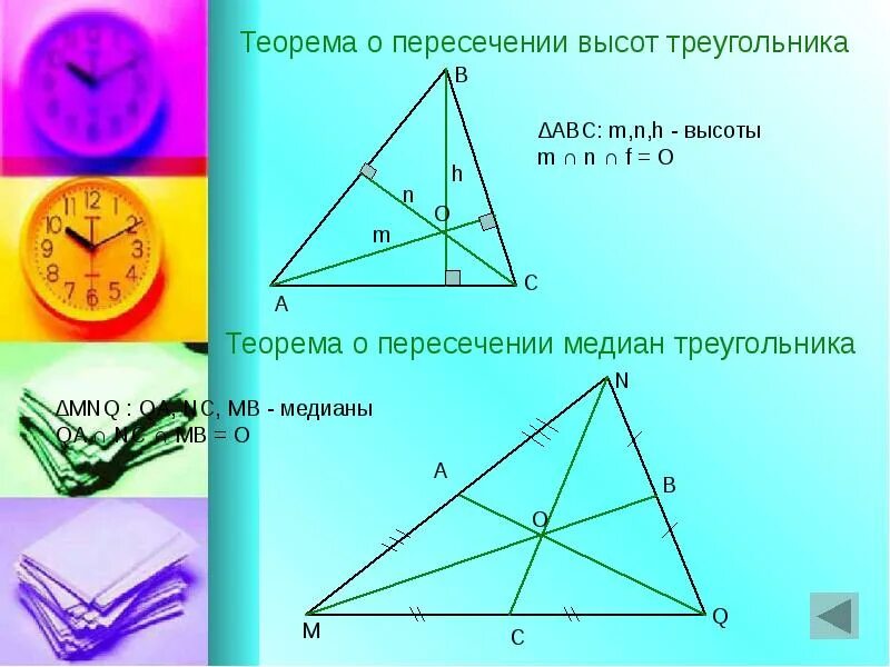 Теорема о пересечении высот треугольника. Теорема о пересечнии высот треугольник. Теорема о высотах треугольника. Высоты треугольника пересекаются.