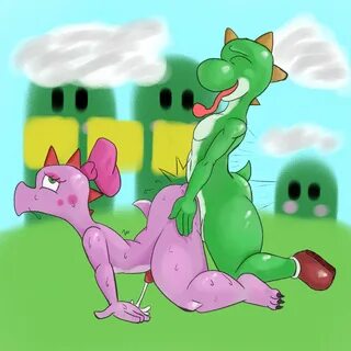 fours (artist), birdo, yoshi, nintendo, super mario bros., all fours, anal,...