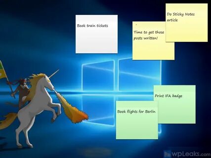 Sticky notes windows 10