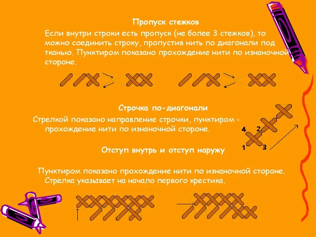 Почему строчка пропуска. Пропуск стежков. причиной пропуска стежков может быть. пропуск стежка. пропуск стежков связано с.