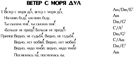 Дуют ветра песня слова. Текст песни ветер с моря дул. Ветер с моря дул текст аккорды. Текст ветер смотря дул. Слова песни ветер с моря дул.