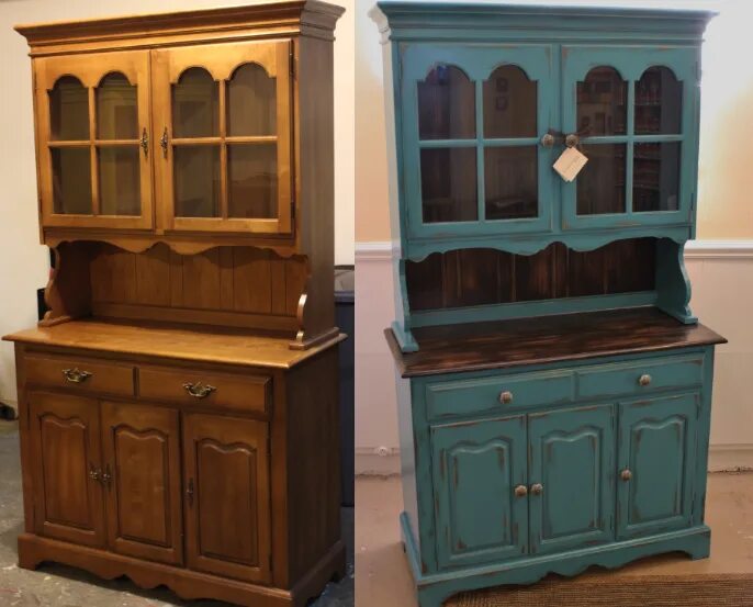 Покрасить старый кухонный буфет фото Stacked Cabinets Storage Projects DIY Decorating  Repurpo