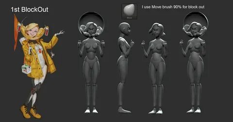Создание персонажа по 2d-концепту 3DPAPA 3d Персонаж, Визуальные Эффекты, К...