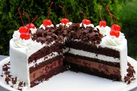 Черный лес торт классический с вишней рецепт