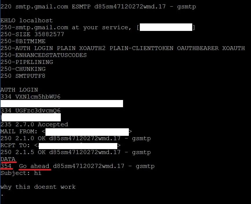 Smtp connect failed. OPENSSL отправить письмо. Cmd Отправка сообщений на экран. SMTP У gmail.