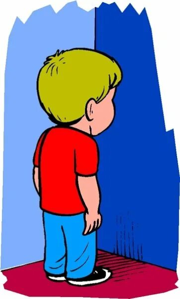 Рисунок мальчик в углу