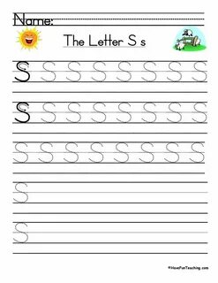Write the letter s