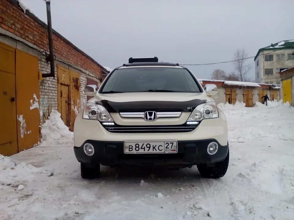Подключение дхо хонда срв 3 Установка дхо Osram Led 301на Honda crv re Honda CR-V (RE), 2,4 л, 2009 года с
