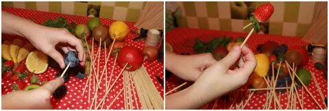 Букет на шпажках своими руками