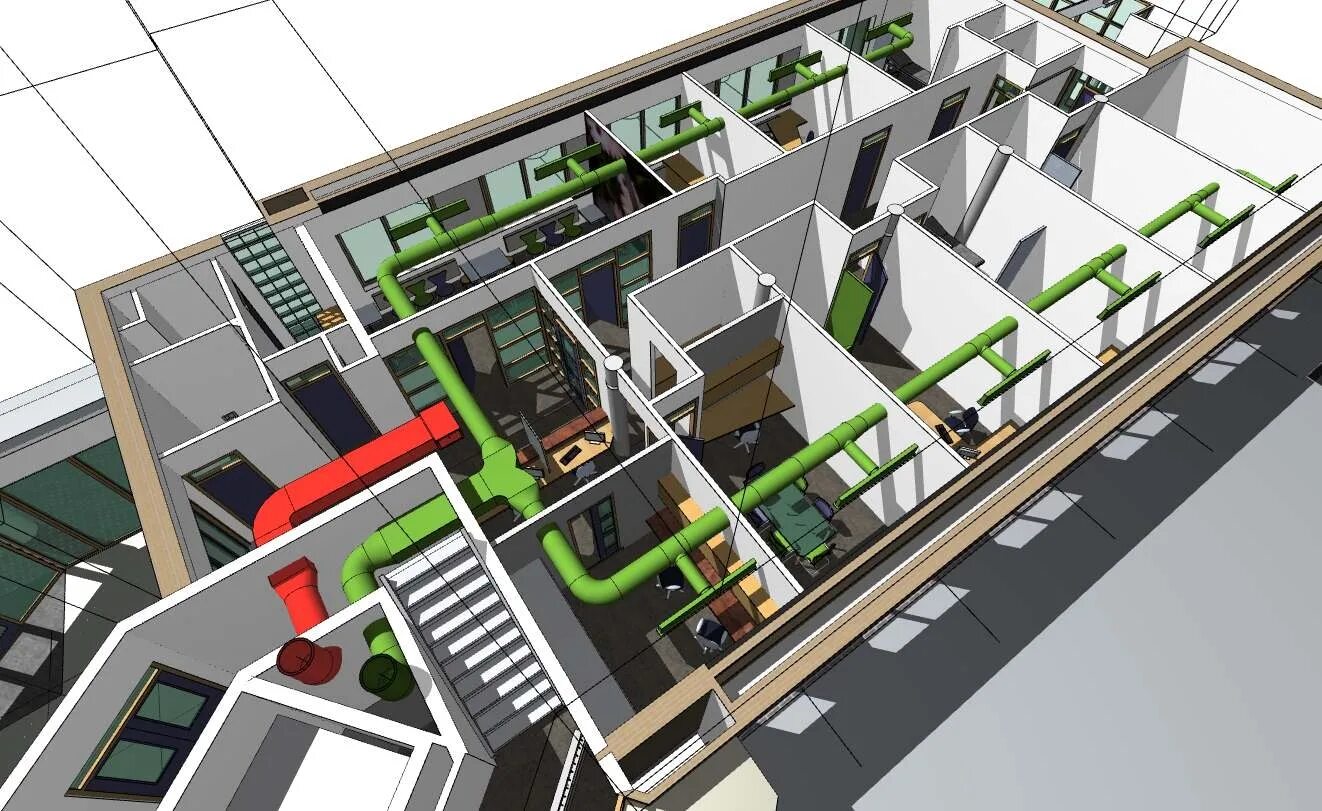 Archicad mep. Bim модель архикад. mep modeler для archicad 23. bim проектирование в архикад. план вентиляции архикад.