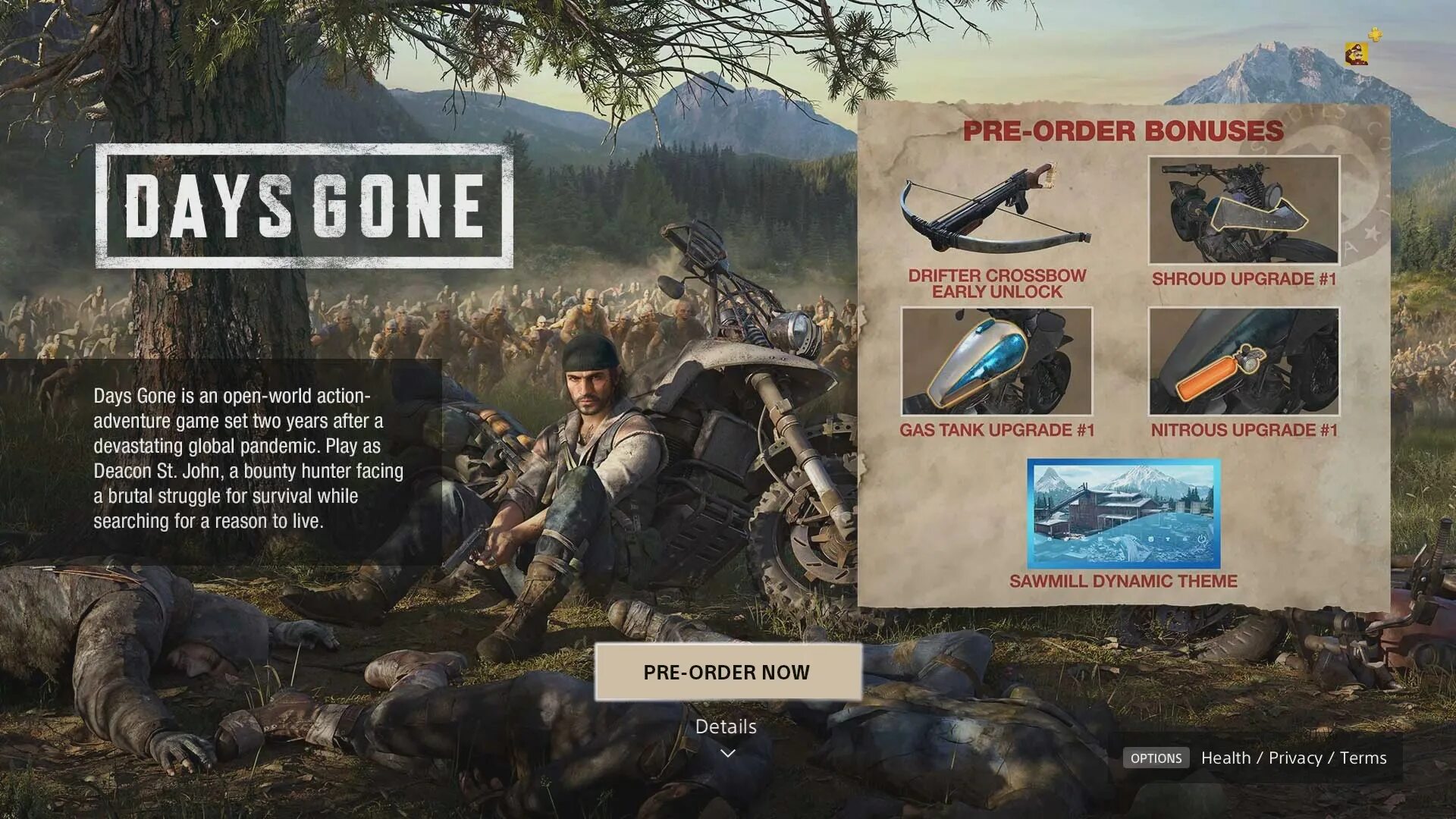 Days gone где лежат сохранения. Days gone инвентарь. days gone требования. days gone остров волшебников. отель граница days gone.