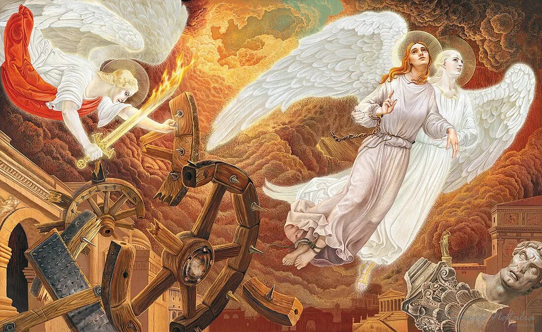 Ангелы святого человека. Картины Натальи Климовой небесные заступники.