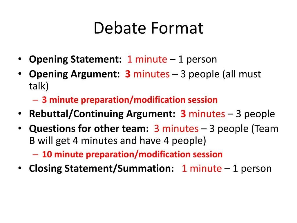 Make an opening statement