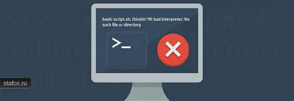 Bash m bad interpreter