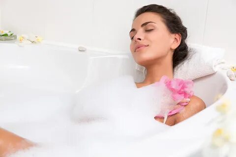 Taking a bath