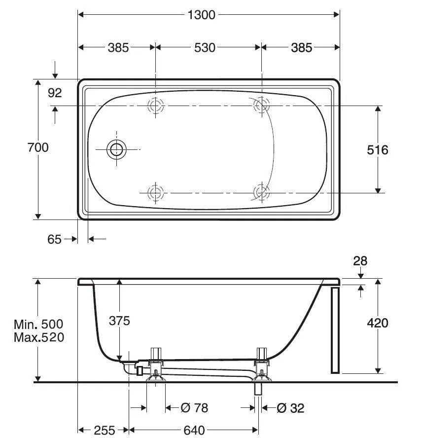 Стандартная ширина стальной ванны 150. Стандартная ширина стальной ванны 180см. Ванна акриловая Aquatek Миа 130х70 прямоугольная схема. Стандартная высота стальной ванны 120х70.