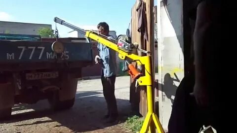 Испытание крана манипулятора