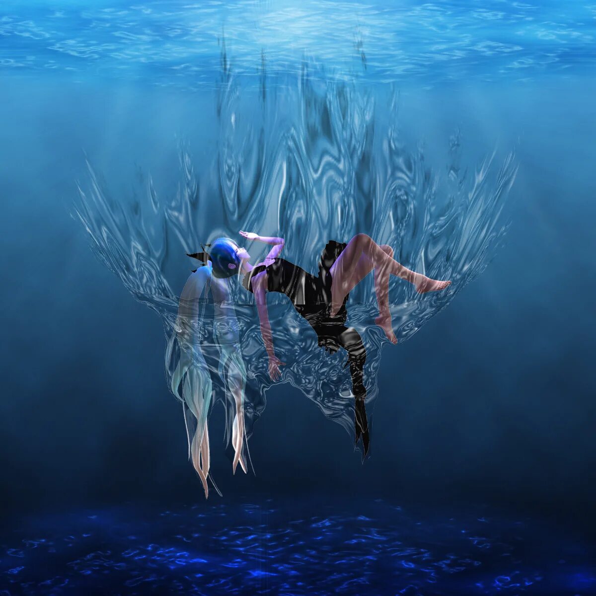 Океаны. Гигантская медуза stygiomedusa gigantea. Minelli deep sea. Minelli feat. Глубокий океан.