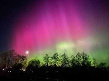 Северное сияние в нижнем тагиле