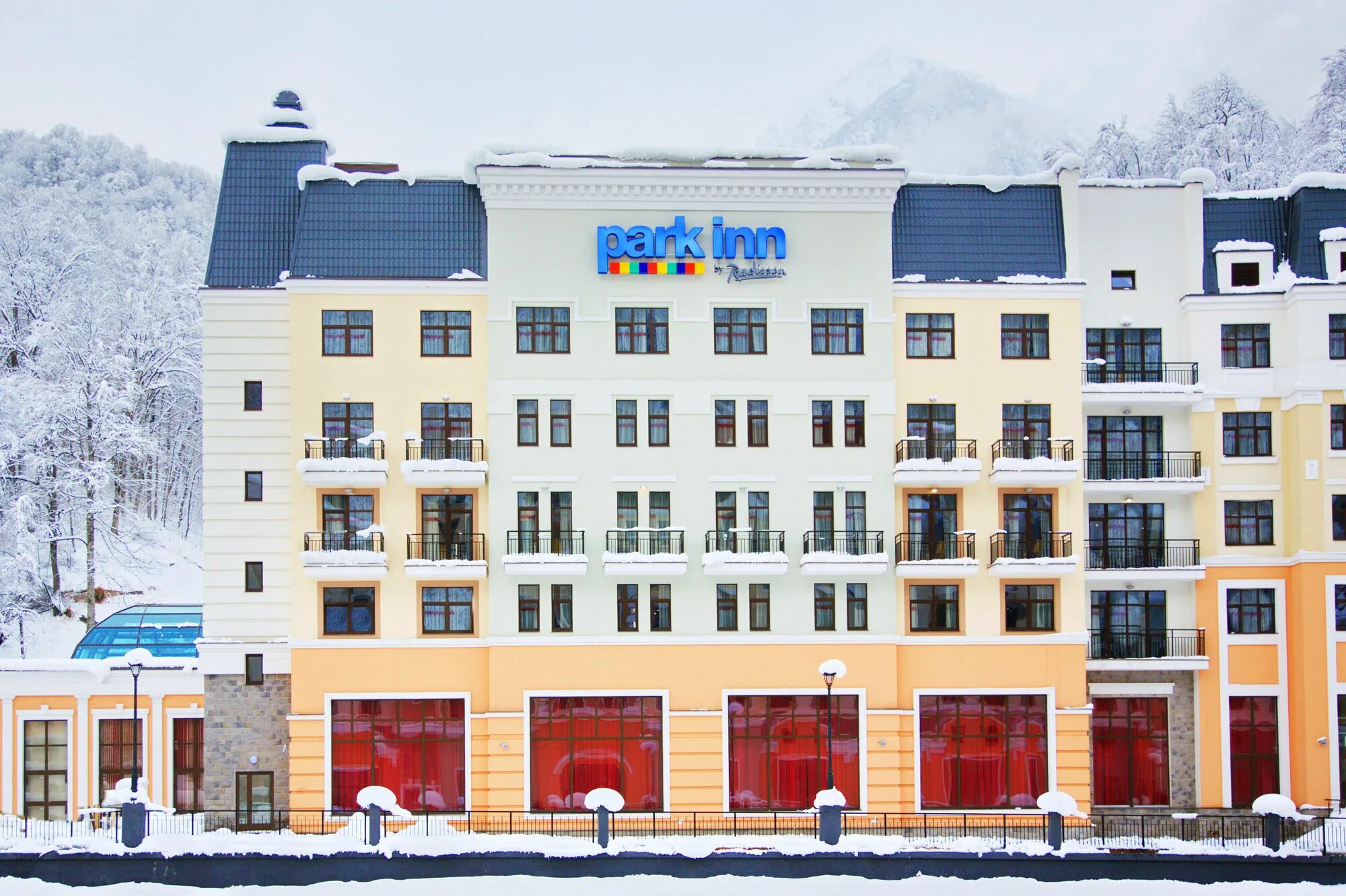 Parking by radisson rosa khutor. Parking by radisson rosa khutor