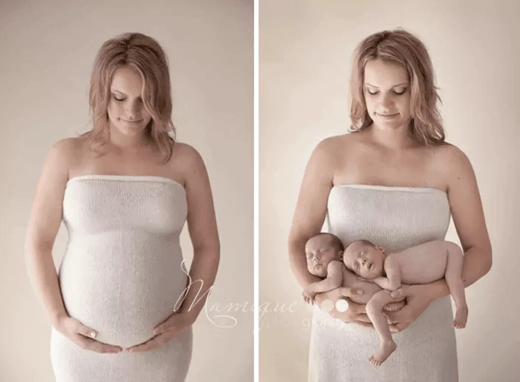 Беременность после 6 месяцев. Фотосессия до и после беременности. Фотосессия беременных.