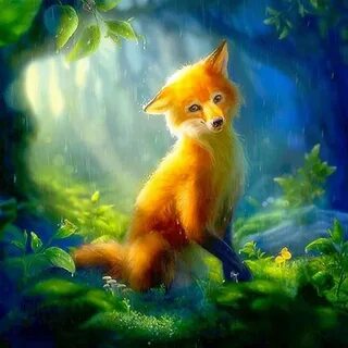 Pin by Grimm on лисы  Cartoon fox drawing, Animal art, Cute animal drawings