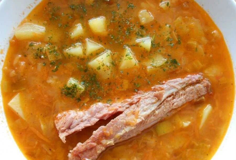 Гороховая с ребрами