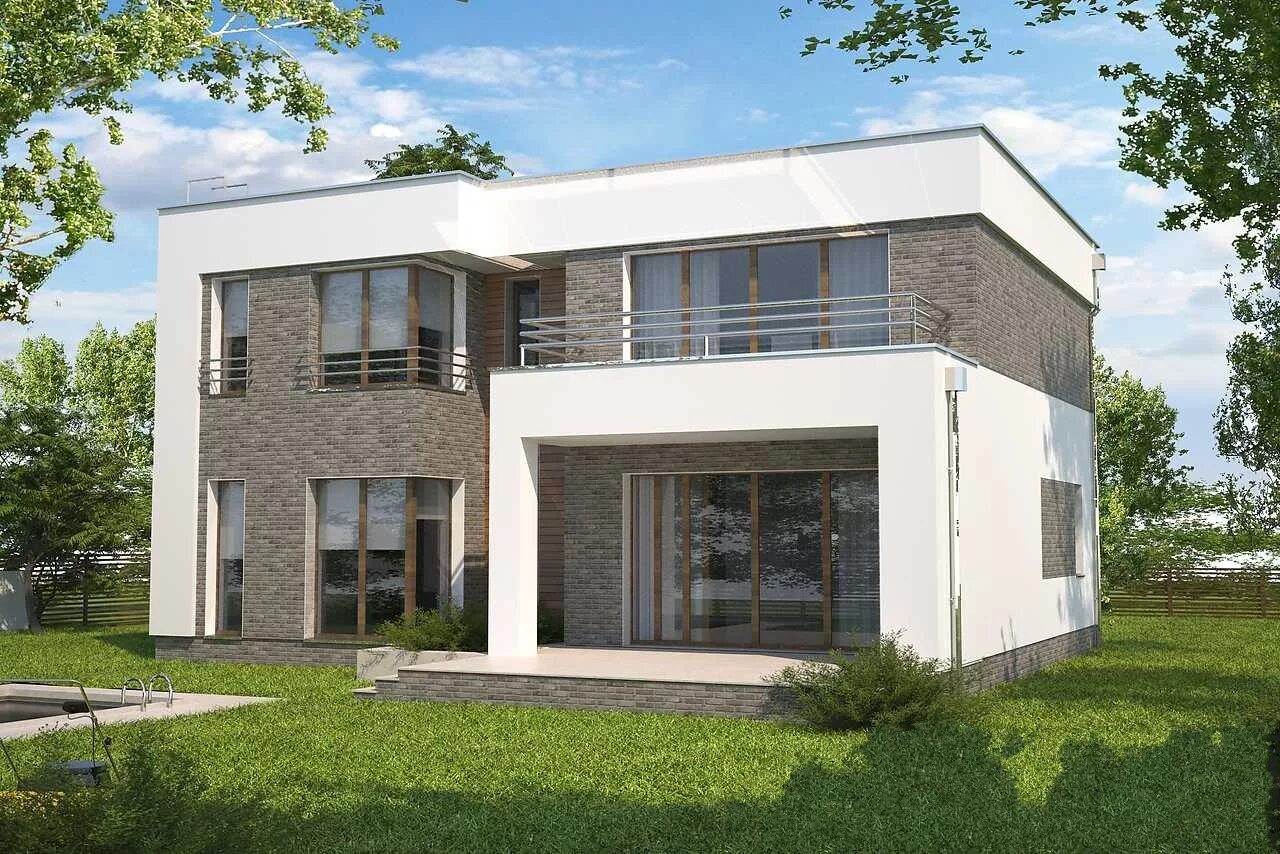 Проекта дома Z397 - фото 1 Small modern home, Modern house, House plans