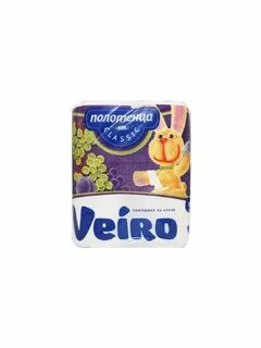 Полотенце бумажное белое veiro 2 слойные